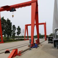 天津?qū)幒涌h軌道式集裝箱門(mén)式起重機(jī)